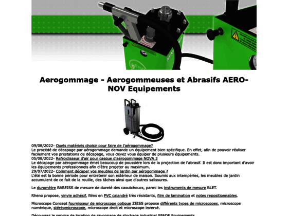 A�rogommage - D�capage A�rogommeuses & Abrasifs